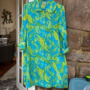 Vintage floral coat/robe by Dorian
